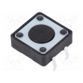 1437565-2; Switch: microswitch TACT; Pos: 2; SPST-NO; 0.05A/24VDC; Body: black; TE Connectivity
