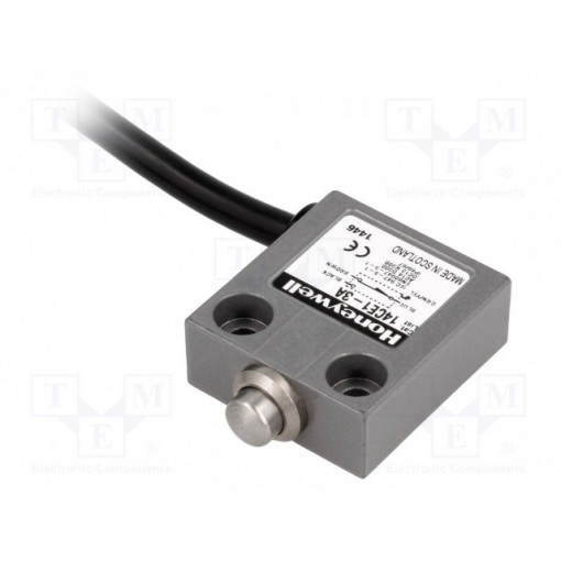 14CE1-3A; Limit switch; pin plunger Ø10mm; SPDT; 5A; max.240VAC; max.28VDC; HONEYWELL 14CE1-3A; Limit switch; pin plunger Ø10mm; SPDT; 5A; max.240VAC; max.28VDC; HONEYWELL