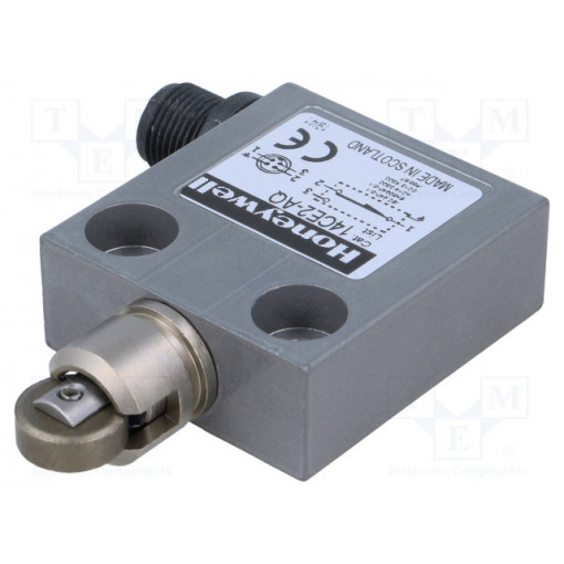 14CE2-AQ; Limit switch; oblong metal roller Ø12,4mm; SPDT; 3A; max.250VAC; HONEYWELL 14CE2-AQ; Limit switch; oblong metal roller Ø12,4mm; SPDT; 3A; max.250VAC; HONEYWELL