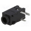 1501 05; Socket; Jack 2,5mm; female; stereo; ways: 3; angled 90°; on PCBs; LUMBERG
