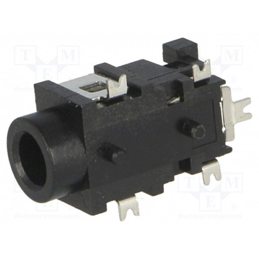 1503 03; Socket; Jack 3,5mm; female; stereo; ways: 3; horizontal; on PCBs; LUMBERG