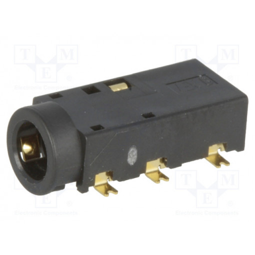 1503 15 VP3; Socket; Jack 3,5mm; female; stereo; ways: 4; horizontal; on PCBs; LUMBERG