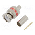 1505ABHD3; Plug; BNC; male; 75Ω; RG59; crimped; for cable; gold-plated; BELDEN