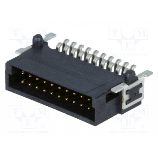 15150202601333; Connector: PCB to PCB; male; PIN: 20; 1.27mm; Series: har-flex; 2.3A; HARTING