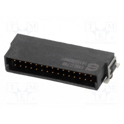 15150302601333; Connector: PCB to PCB; male; PIN: 30; 1.27mm; Series: har-flex; 2.3A; HARTING
