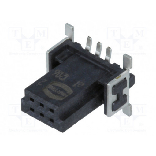15220062601333; Connector: PCB to PCB; female; PIN: 6; 1.27mm; Series: har-flex; HARTING