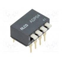 1571999-6; Switch: DIP-SWITCH; Pos: 2; SPST; 0.1A/24VDC; Illumin: none; 50mΩ; TE Connectivity 1571999-6; Switch: DIP-SWITCH; Pos: 2; SPST; 0.1A/24VDC; Illumin: none; 50mΩ; TE Connectivity
