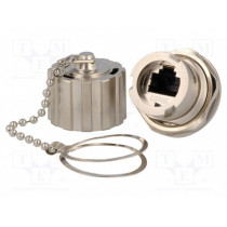 17-101814; Socket; coupler; PIN: 8; Cat: 5e; shielded,with protective cap; CONEC