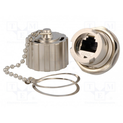 17-101814; Socket; coupler; PIN: 8; Cat: 5e; shielded,with protective cap; CONEC