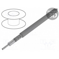 1703 SL005; Wire: microphone cable; 1x24AWG; dark grey; Cu,tinned; PVC; 30,5m; ALPHA WIRE 1703 SL005; Wire: microphone cable; 1x24AWG; dark grey; Cu,tinned; PVC; 30,5m; ALPHA WIRE