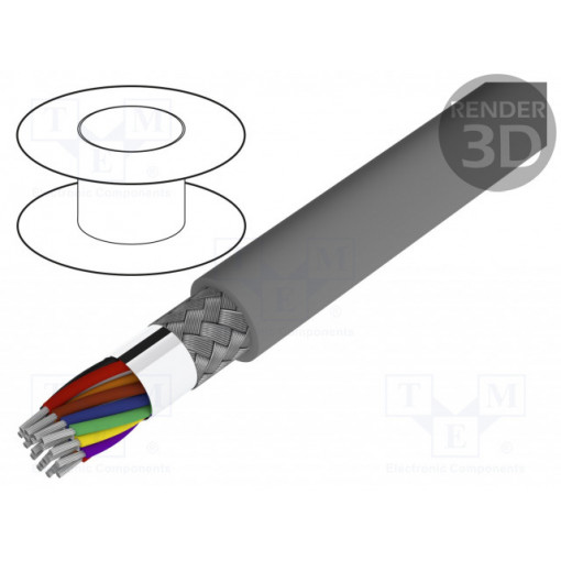 1728 SL005; Wire; Alpha Essential C&C; 20x20AWG; tinned copper braid; PVC; ALPHA WIRE