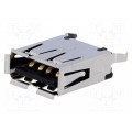 1734366-1; Socket; USB A; on PCBs; THT; PIN: 4; straight; TE Connectivity 1734366-1; Socket; USB A; on PCBs; THT; PIN: 4; straight; TE Connectivity