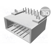 178306-2; Socket; wire-board; male; Dynamic D-3100D; 3.81mm; PIN: 12; 250V; TE Connectivity