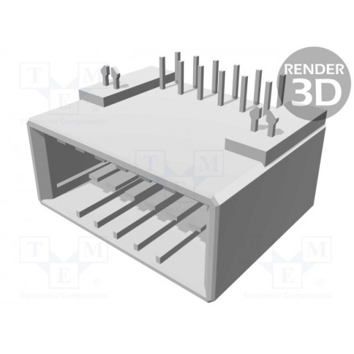 178306-2; Socket; wire-board; male; Dynamic D-3100D; 3.81mm; PIN: 12; 250V; TE Connectivity