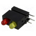 1801.1831; LED; in housing; red,yellow; 3mm; No.of diodes: 2; 20mA; 60°; MENTOR