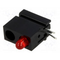 1801.2031; LED; in housing; red; 3mm; No.of diodes: 1; 20mA; Lens: diffused,red; MENTOR