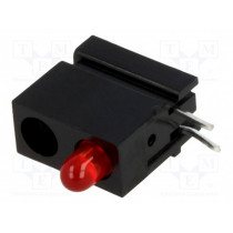 1801.2031; LED; in housing; red; 3mm; No.of diodes: 1; 20mA; Lens: diffused,red; MENTOR 1801.2031; LED; in housing; red; 3mm; No.of diodes: 1; 20mA; Lens: diffused,red; MENTOR