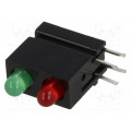 1801.8231; LED; in housing; red,green; 3mm; No.of diodes: 2; 20mA; MENTOR