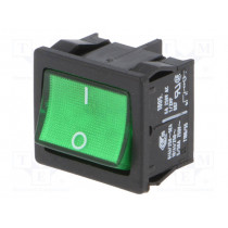 01805.6108-02; ROCKER; DPST; Pos: 2; OFF-ON; 6A/250VAC; green; IP40; LED; 100mΩ; Marquardt 01805.6108-02; ROCKER; DPST; Pos: 2; OFF-ON; 6A/250VAC; green; IP40; LED; 100mΩ; Marquardt