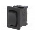 01808.1102-00; ROCKER; SPDT; Pos: 3; ON-OFF-ON; 6A/250VAC; black; IP40; none; 100mΩ; Marquardt