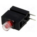 1808.2035; LED; in housing; red; 3mm; No.of diodes: 1; 20mA; Lens: diffused,red; MENTOR