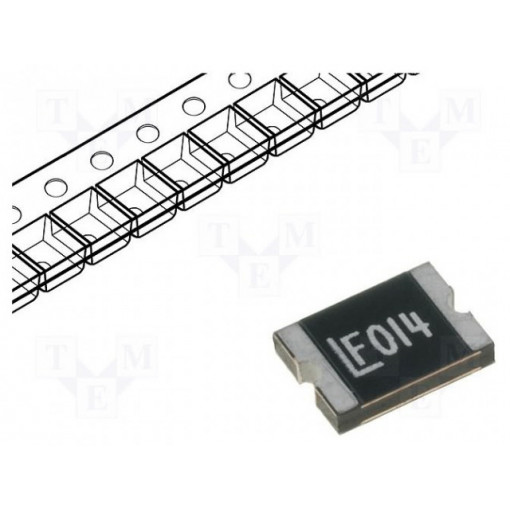 1812L014DR; Fuse: PTC polymer; 140mA; 1812L; LITTELFUSE