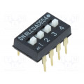 1825360-3; Switch: DIP-SWITCH; Pos: 2; SPST; 0.1A/24VDC; Illumin: none; 50mΩ; TE Connectivity