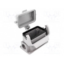 19300101295; Enclosure: for rectangular connectors; Han; size 10B; with latch; HARTING