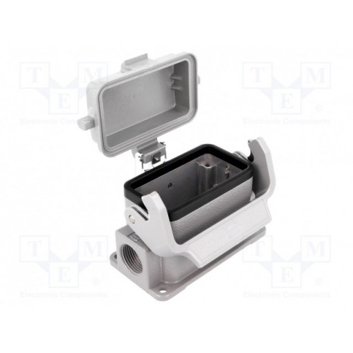 19300101295; Enclosure: for rectangular connectors; Han; size 10B; with latch; HARTING