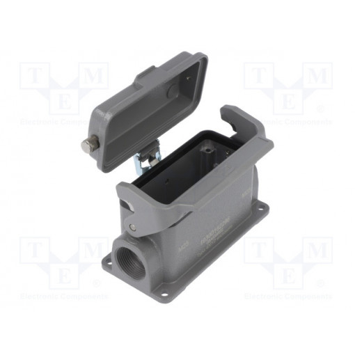 19300162296; Han B Base SM LC Metal Cove 2 x M25; HARTING