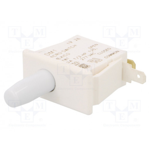 1DM1; Switch: door; Pos: 2; SPDT; 10A/125VAC; Leads: 4,8x0,5mm connectors; HONEYWELL