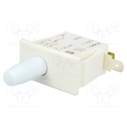 1DM79; Switch: door; Pos: 2; SPDT; 10A/250VAC; white; Mounting: on panel; HONEYWELL 1DM79; Switch: door; Pos: 2; SPDT; 10A/250VAC; white; Mounting: on panel; HONEYWELL
