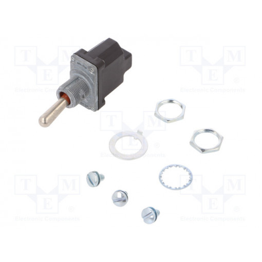 1NT1-4; Switch: toggle; Pos: 2; SPST; (OFF)-ON; 6A/230VAC; 15A/28VDC; IP67; HONEYWELL