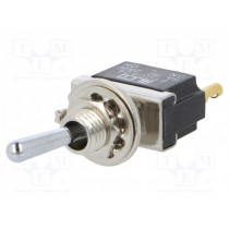 2-6437630-0; Switch: toggle; Pos: 2; SPDT; ON-ON; 6A/250VAC; Leads: for soldering; TE Connectivity