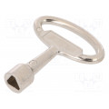 2.KL-T9.002-02; Key; zinc and aluminium alloy; nickel; Kind of insert bolt: T9; ROZTOCZE