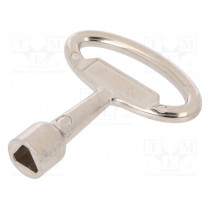 2.KL-T9.002-02; Key; zinc and aluminium alloy; nickel; Kind of insert bolt: T9; ROZTOCZE