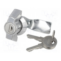 2.PM18.001-21; Lock; zinc and aluminium alloy; 21mm; chromium; Key code: 1333; ROZTOCZE