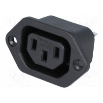 2108-CQ; Connector: AC supply; socket; female; 10A; 250VAC; IEC 60320; CANAL ELECTRONIC 2108-CQ; Connector: AC supply; socket; female; 10A; 250VAC; IEC 60320; CANAL ELECTRONIC