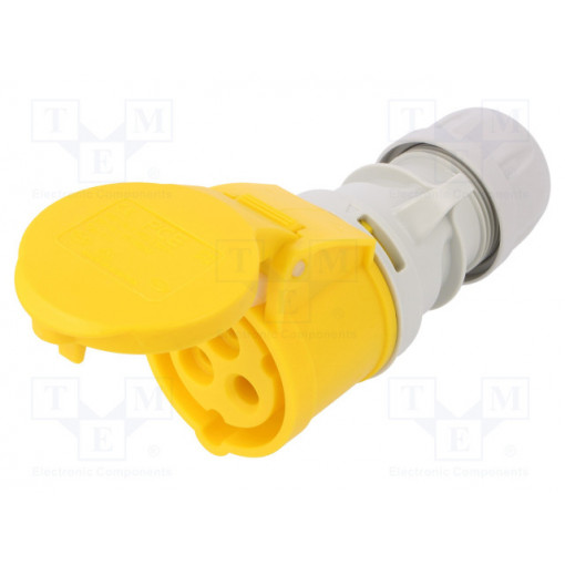 213-4; Connector: AC supply; plug; female; 16A; 110VAC; IP44; Layout: 2P+PE; PCE