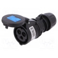 213-6X; Connector: AC supply; plug; female; 16A; 230VAC; IP44; Layout: 2P+PE; PCE 213-6X; Connector: AC supply; plug; female; 16A; 230VAC; IP44; Layout: 2P+PE; PCE