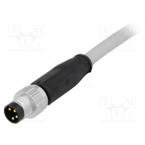 21348000481010; Connector: M8; male; PIN: 4; straight; with lead; plug; 1m; PVC; HARTING
