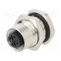 216A-04FSF; Socket; M12; PIN: 4; female; A code-DeviceNet / CANopen; THT; IPX7; ATTEND