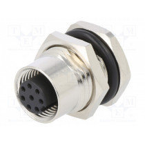 216A-08FSF; Socket; M12; PIN: 8; female; A code-DeviceNet / CANopen; THT; IPX7; ATTEND