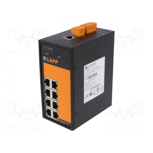 M08T-2GEN; Industrial module: switch Ethernet; unmanaged; 18÷30VDC; RJ45; LAPP KABEL