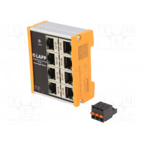 UF08T; Industrial module: switch Ethernet; unmanaged; 18÷30VDC; RJ45; LAPP KABEL