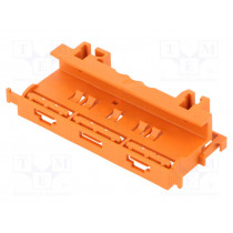 221-500; Mounting clamp; 221; DIN rail; orange; WAGO