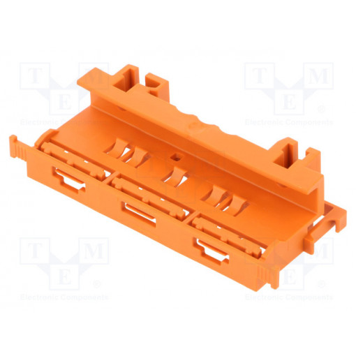 221-500; Mounting clamp; 221; DIN rail; orange; WAGO