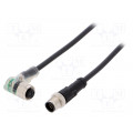 AB-C5-M12MS-2,0PUR-M12FA-3L; Connection lead; M12; PIN: 5; 2m; plug; 24VAC; 4A; -25÷80°C; 24VDC; LAPP KABEL