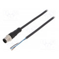 AB-C4-M12MS-2,0PUR; Connection lead; M12; PIN: 4; straight; 2m; plug; 250VAC; 4A; 250VDC; LAPP KABEL