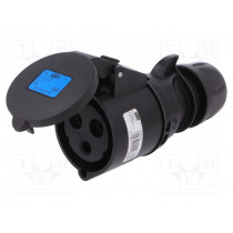 223-6X; Connector: AC supply; plug; female; 32A; 230VAC; IP44; Layout: 2P+PE; PCE